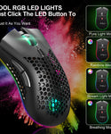Verilux® Wireless 2.4G Honeycomb Gaming Mouse