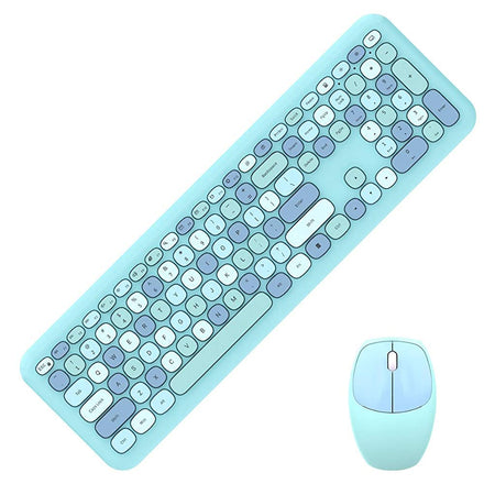 2.4G Wireless Keyboard and Mouse Combo (Blue)