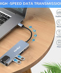 USB C Hub 5 in 1 USB C HUB with 4K HDMI