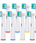 Verilux Replacement Toothbrush Heads Compatible Refills for Most Braun Oral-B Electric Toothbrushes, Classic Precise Clean Replacement Brush Heads (Pack of 8)