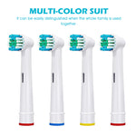 Verilux Replacement Toothbrush Heads Compatible Refills for Most Braun Oral-B Electric Toothbrushes, Classic Precise Clean Replacement Brush Heads (Pack of 8) - verilux