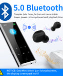 Verilux MP3 Player, Touchscreen MP3?Player?with?Bluetooth, 1.8Inch Screen Music Player with Built-in 4GB Storage, Light Metal Mp3?Player?with?Speaker, FM Radio, Voice Recorde, Video E-Book (1pcs)