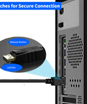 Verilux DP to Hdmi Cable 6FT DisplayPort to HDMI Male Cable Gold-Plated, 1080P DP to HDTV Uni-Directional Cord for Dell, Monitor, Projector, Desktop, AMD, NVIDIA, Lenovo, HP, ThinkPad
