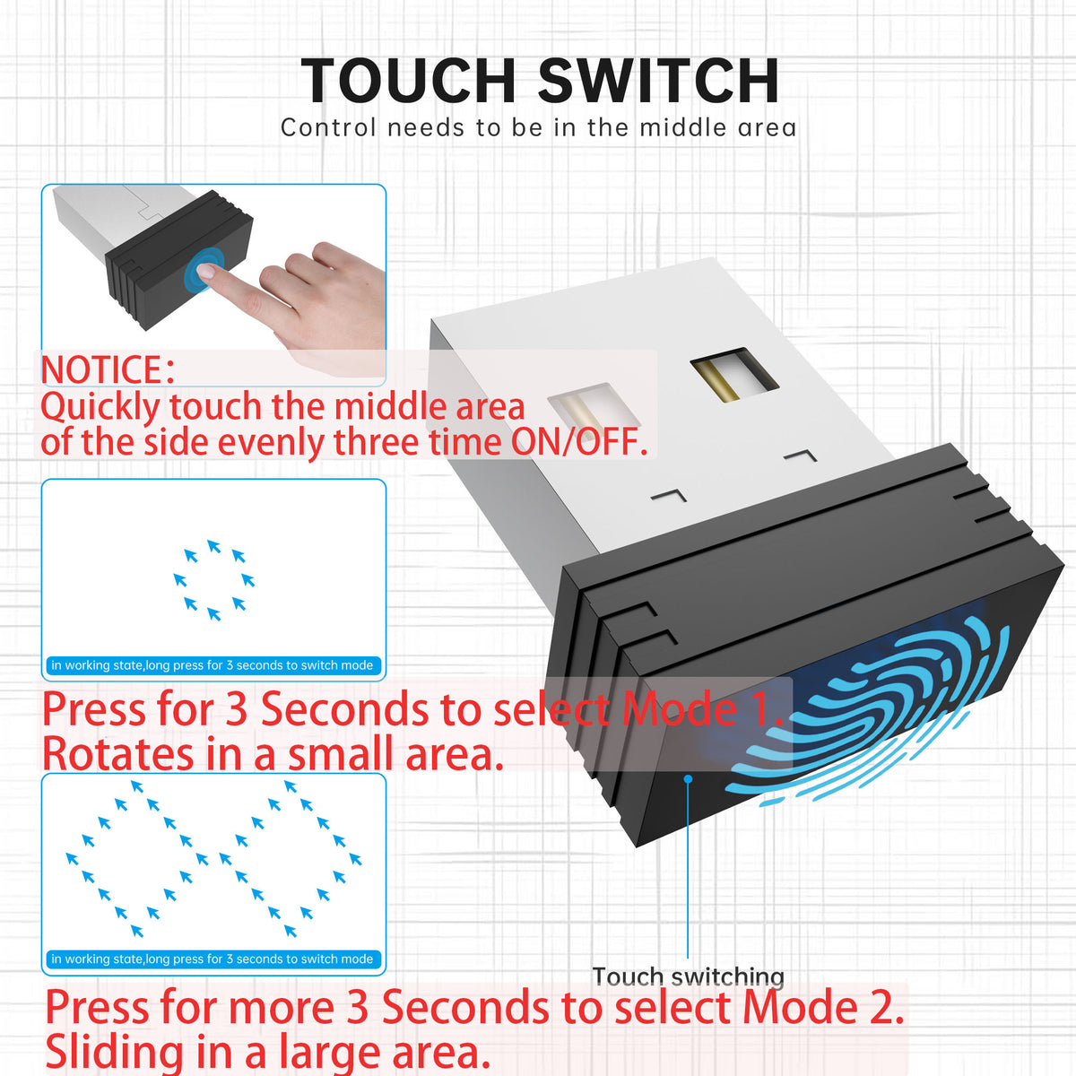 Verilux Mouse Jiggler with TYPE-C Adapter for Telecommuting, Driver-Free Mouse Jiggler USB Mechanical Mouse Jiggler for Laptop, Desktop - verilux