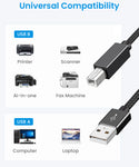 USB Cable for Printer 5.9ft/1.8m USB Printer Cable