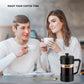 Verilux French Press Coffee Maker 600ML 3 Part Superior Filtration German Heat-Resistant Borosilicate Glass Coffee Maker with 304 Stainless Steel Rust-Free Dishwasher Safe
