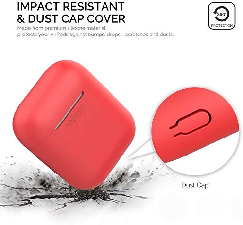 Protective Bluetooth Earphone case for AirPods (Red) - verilux