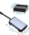 Verilux® USB C Hub,Type C Hub,10/100/1000Mbps Aluminum USB Ethernet Adapter with RJ45 Network LAN Port and 3 USB 3.0 Ports