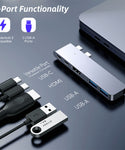 Verilux USB C Thunderbolt 3.0 Hub for MacBook, 5 in 2 USB C HUB with 100W PD, USB-C data Port, 5K@60Hz HDMI Port,2 USB-A Ports for MacBook Air 2020/2019/2018,MacBook Pro 2020/2019/2018/2017/2016