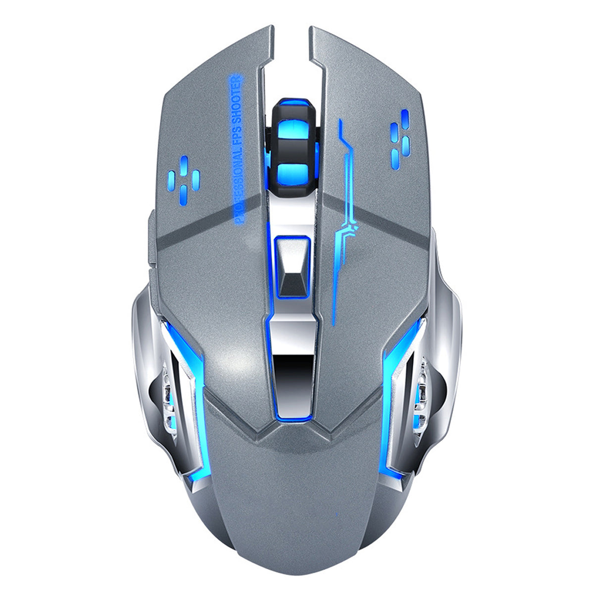 Verilux Gaming Mouse, RGB Multi-Colour 3200DPI Wired Silent Mice Computer Accessories, for Home Office Games 6 Buttons Multiple Functions (Silent Mute Gaming Mouse)