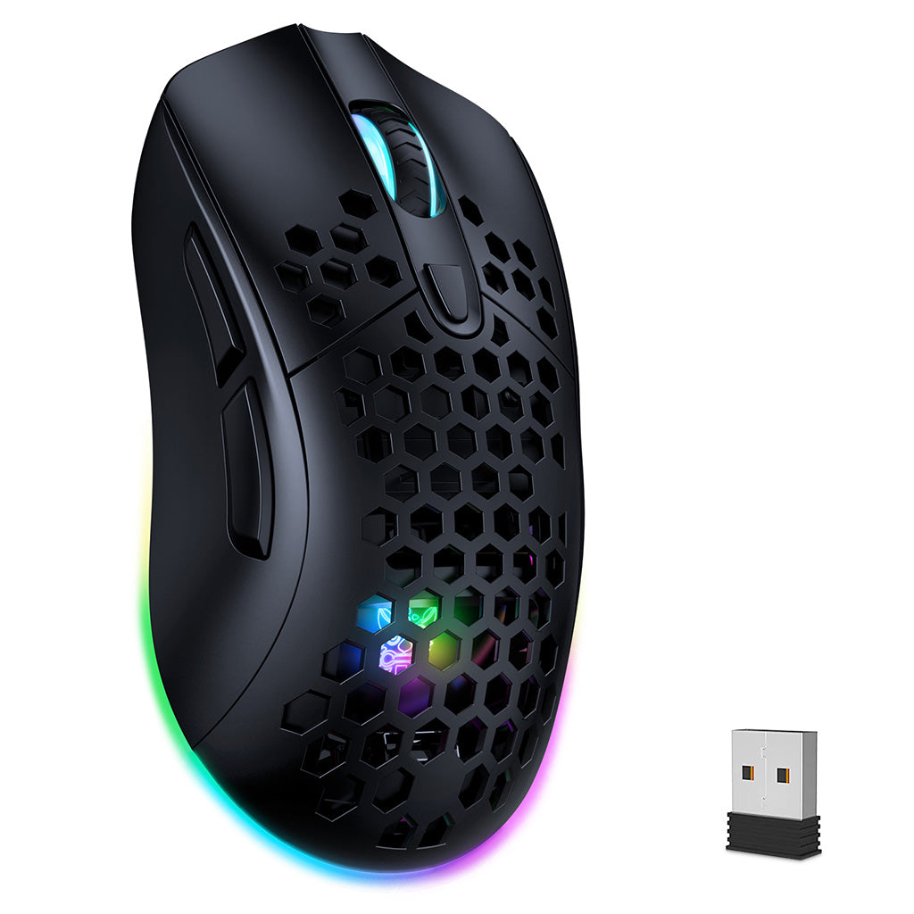 Verilux® New Wireless 2.4G Honeycomb Shell Gaming Mouse