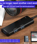 Verilux® 5 in 1 USB C Hub,Type C to 1 USB 3.0, 2 USB 2.0, TF/SD Card Reader, USB C Hub for for MacBook