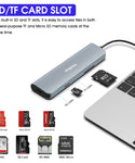 Verilux® USB C Hub 9 in 1 USB C PD Ethernet 4K 30Hz,with 4K 30Hz HDMI,1Gbps Ethernet,100W PD,USB C 2.0 Data Transfer,3 USB 3.0, SD/Micro,Suitable